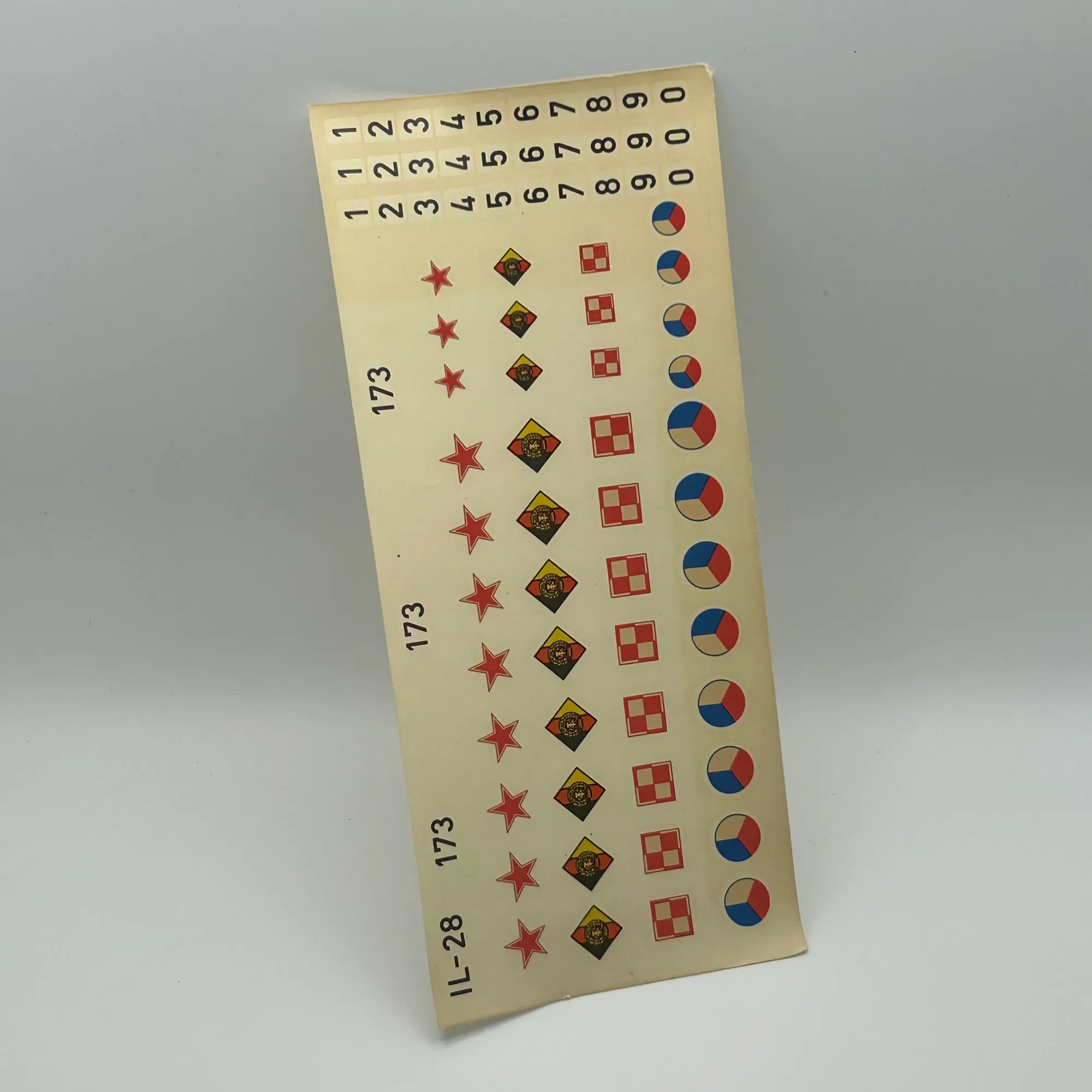 IL-28 1:72 waterslide decals with USSR Czechoslovakian DDR and Polish roundels, photo 1