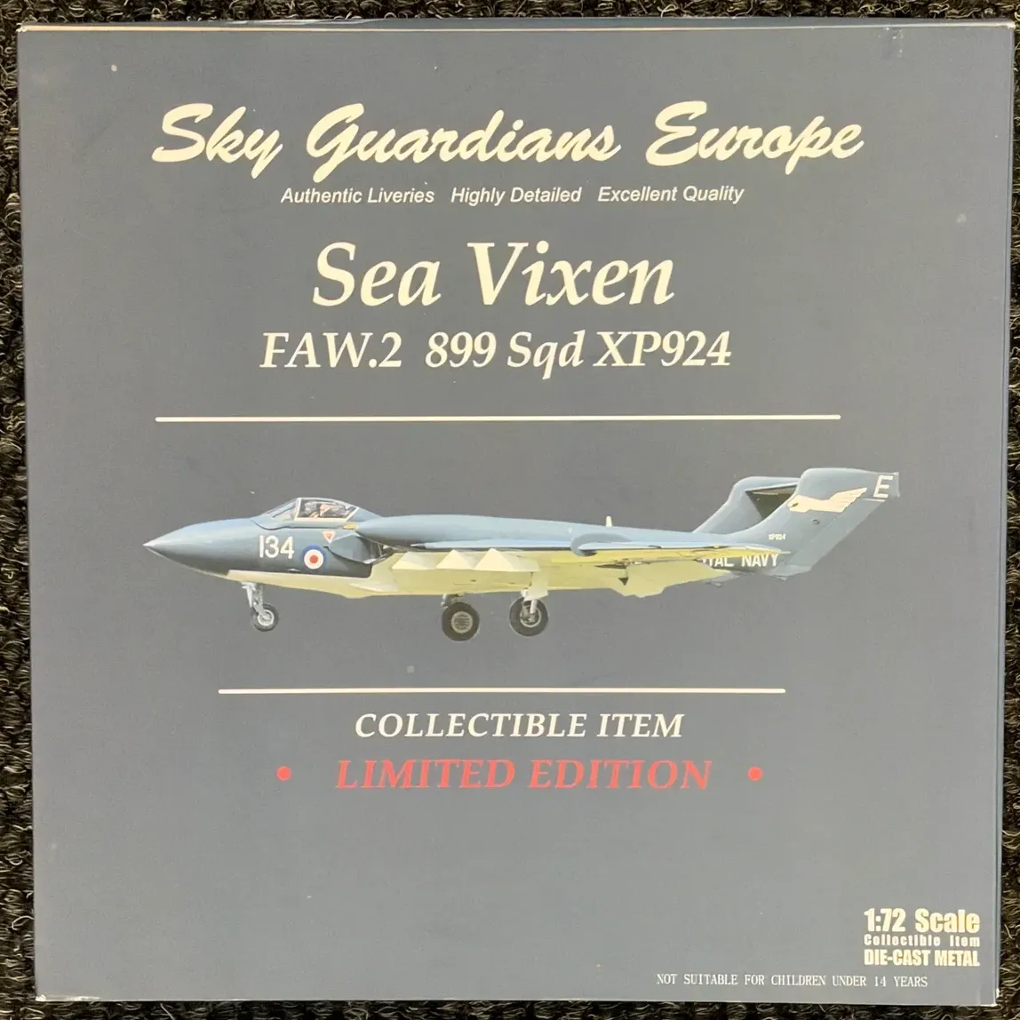 Sky Guardians 1:72 de Havilland Sea Vixen FAW.Mk 2 Diecast Royal Navy 899 NAS XP924 SGE-72-003-001, photo 1