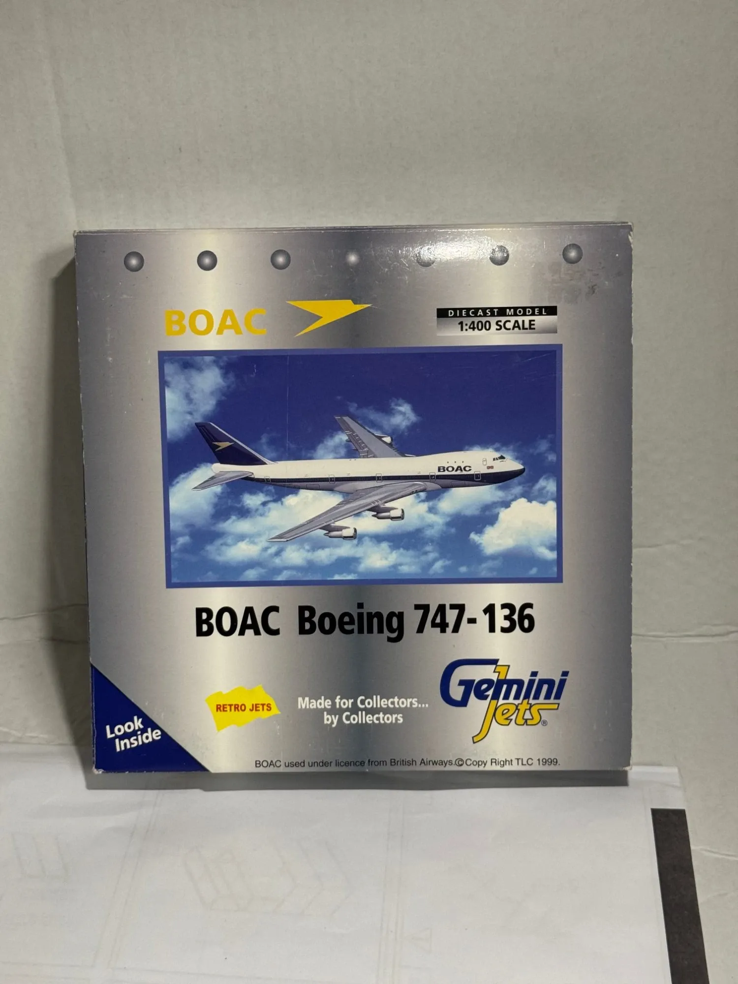 Gemini Jets 1:400 Boeing 747-100 Diecast BOAC GJBOA013, photo 1