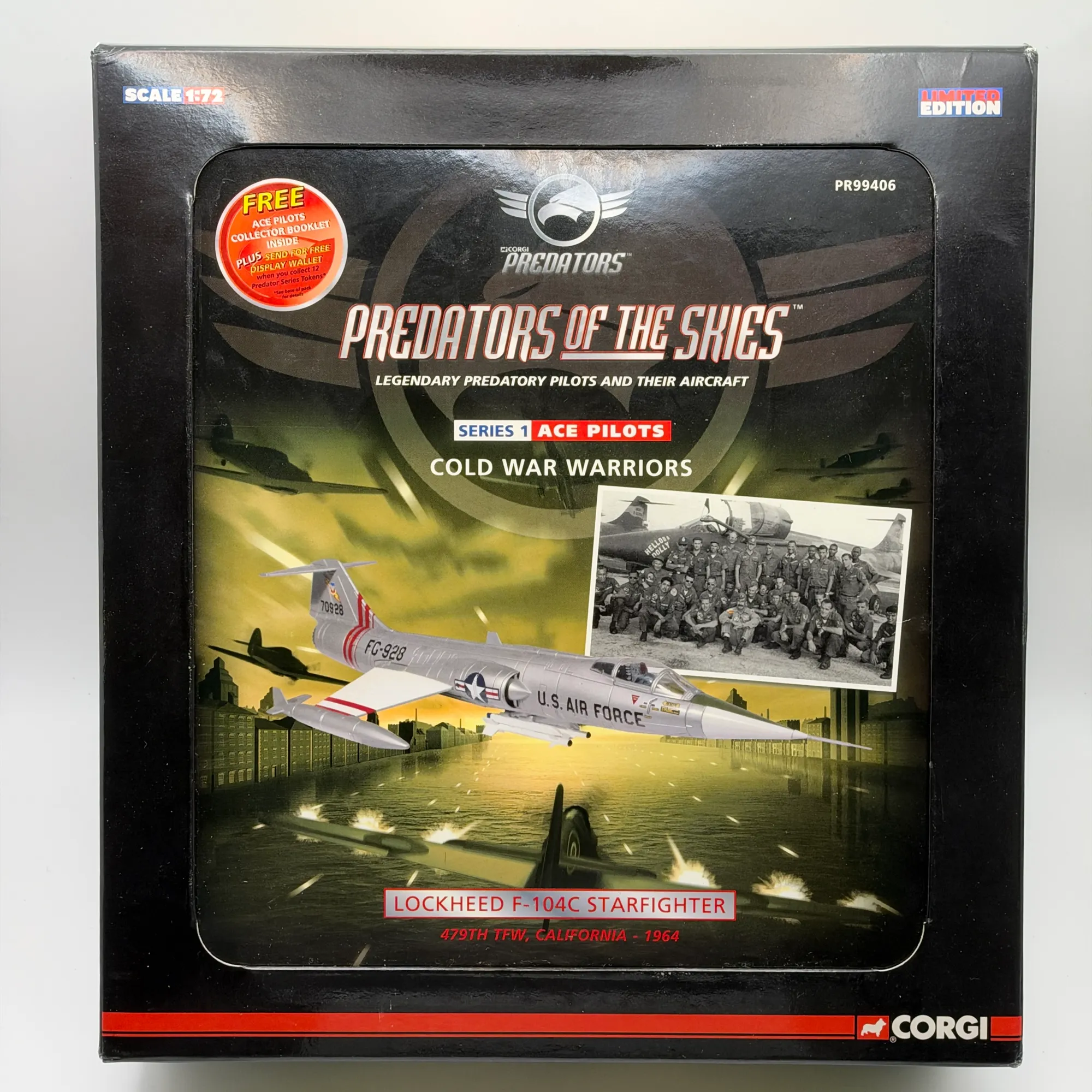 Corgi 1:72 Lockheed F-104C Starfighter Diecast USAF 479th TFW FG-928 Predators PR99406, photo 1