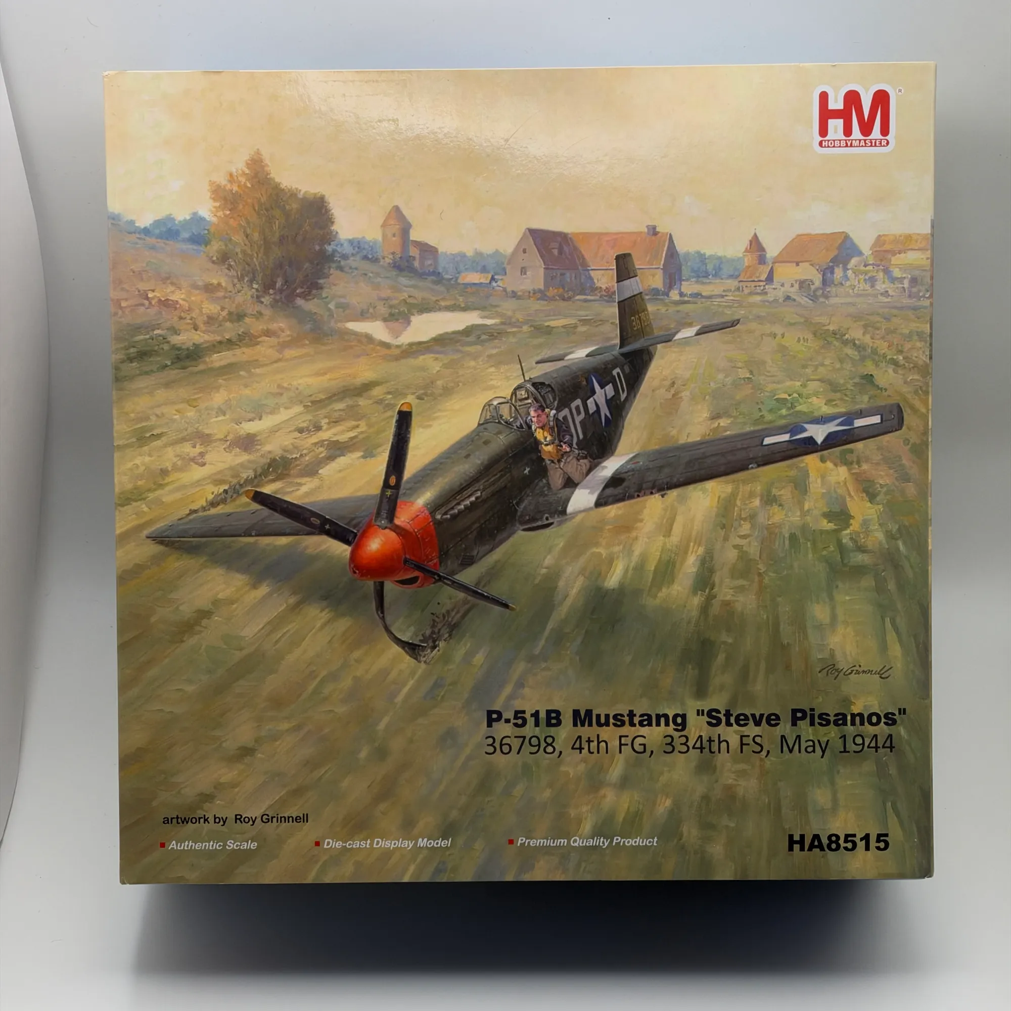 Hobby Master 1:48 North American P-51B Mustang Diecast Steve Pisanos HA8515, photo 1