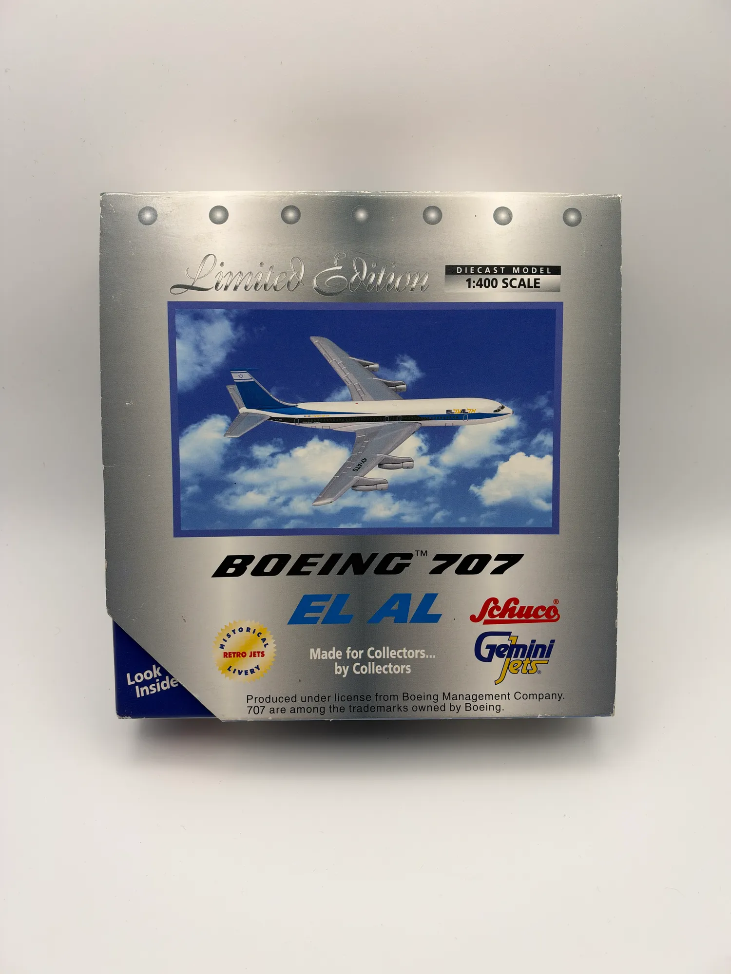Gemini Jets 1:400 Boeing 707-358B Diecast El Al GJELY186, photo 1