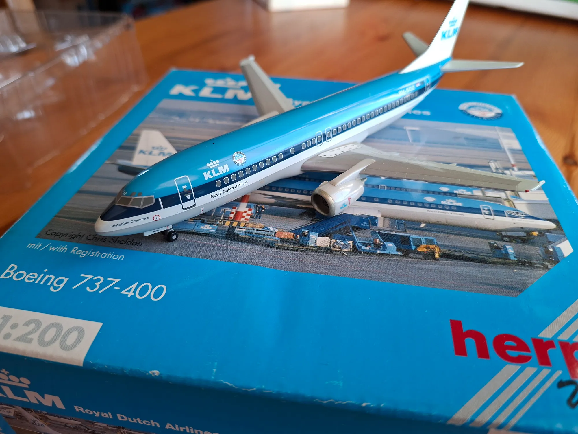 Herpa 1:200 Boeing 737 Diecast KLM 550123, photo 1