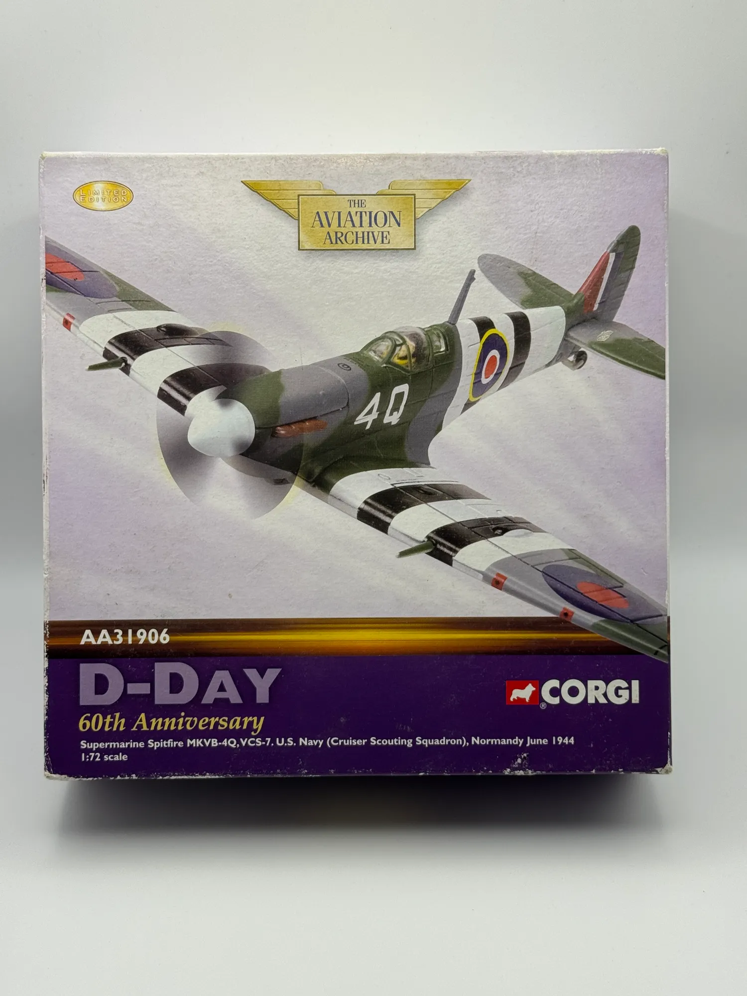 Corgi 1:72 Supermarine Spitfire Mk V Diecast United States Navy AA31906, photo 1