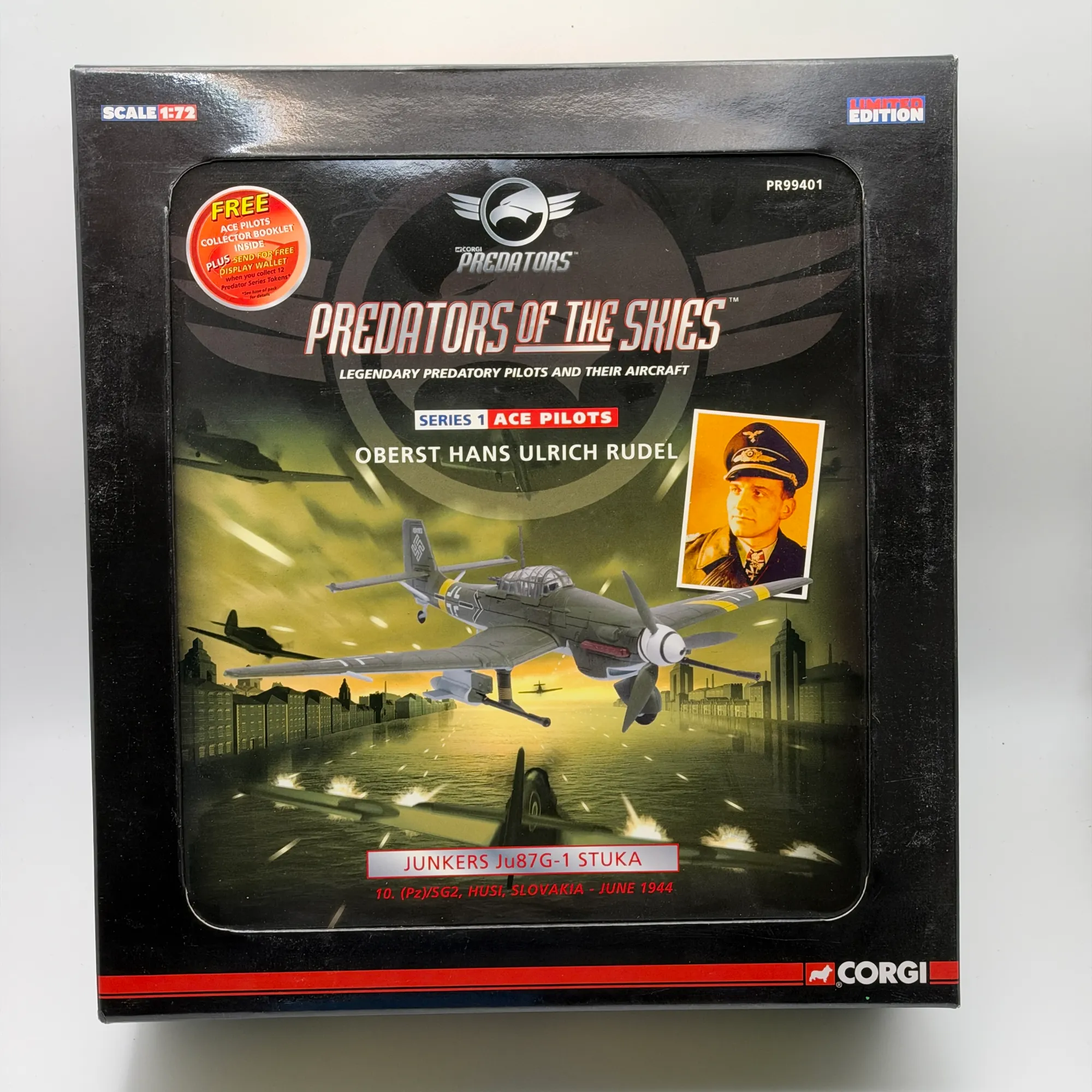 Corgi 1:72 Junkers Ju 87G-1 Stuka Diecast Hans-Ulrich Rudel PR99401, photo 1